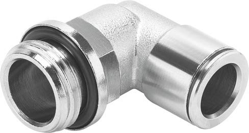 Festo 558708 Model NPQM-L-G18-Q4-P10 Push-In L-Fitting (Pack of 10), White