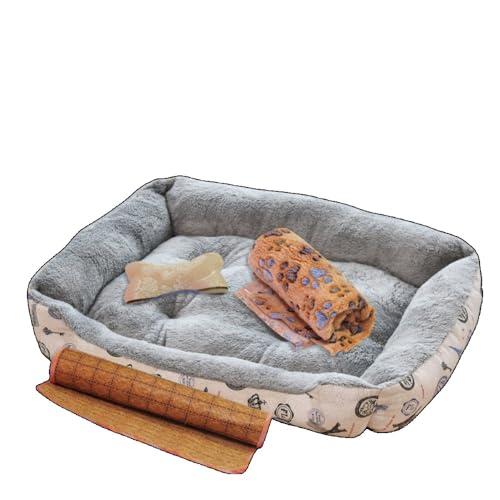 【ChopEase】ペット用ベッド クッション マット 犬 猫 室内 愛犬 小型犬 中型犬 大型犬 犬小屋季節を問わず使える万能ペットベッドカラーバリエーションも豊富 (M,2,グレー)