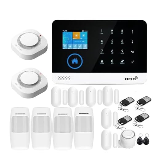 Tuya APP WiFi Wireless Home Einbrecher Alarmanlage Integriert Über WiFi IP Kamera Mit Blinkender Sirene(Set H)