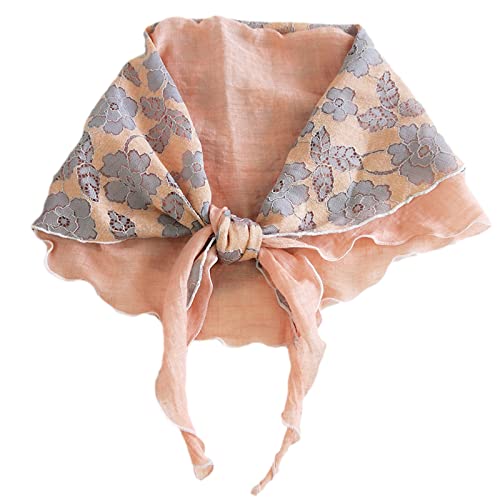 Classical Scarfs for Spring UV-Protection for Head Wrap Neck Floral Printed Pattern Soft Scarves for Mother Beach Suppli
