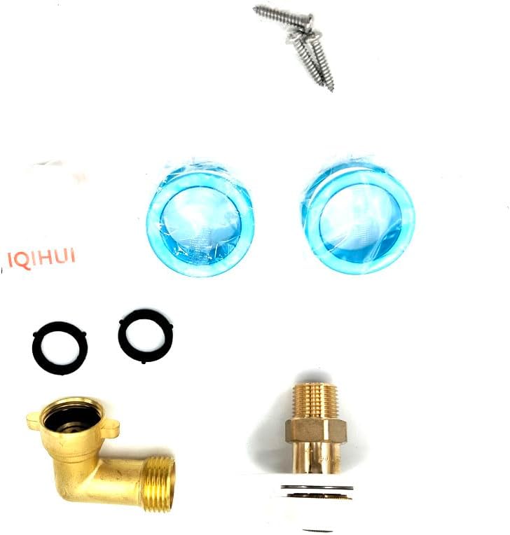 White Water Fill Inlet Flange Brass with Check Valve Kit For RV Camper Motorhome