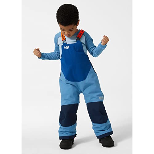 Helly Hansen Kids Rider 2 Insulated Waterproof Windproof Breathable Bib Ski Pants, 625 Blue Fog, 4