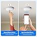 5-Pack Smoke Alarm Set with WiFi – App-Controlled Fire Detectors, Silence & Test Button, Low Battery Indicator, Tool-Free Cover for Quick Battery Swap, Includes 10 AAA Batteries