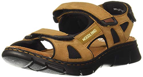 Woodland Men's Cashew Brown Leather Sandal-7 UK (41 EU) (GD 3253119)