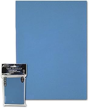 MAX Protection Standard Gaming Card Sleeves Flat, Sky Blue, 50 Count
