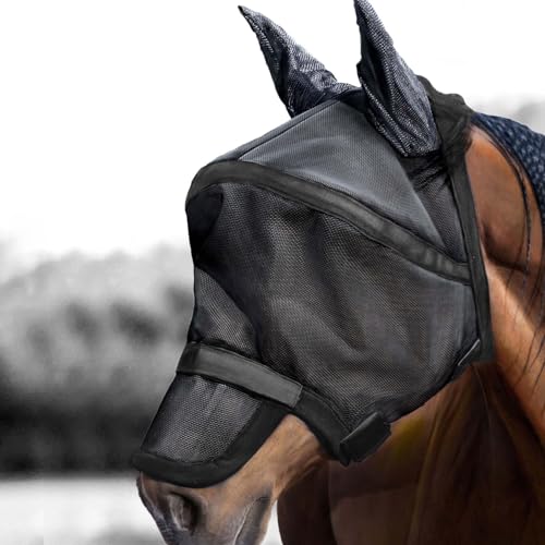 Harrison Howard Maskology Supreme Pferde Fliegenmaske schwarz (M)