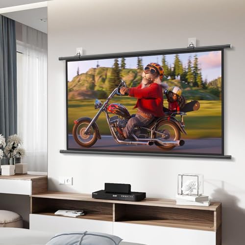 Pantalla manual portátil para proyector 72 pulg (16:9)