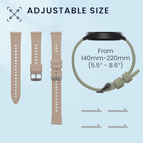 kwmobile 2X Sportarmband kompatibel mit Withings Scanwatch Light 37mm / Withings Scanwatch 2 38mm Armband - Fitnesstracker Band Set aus TPU Silikon