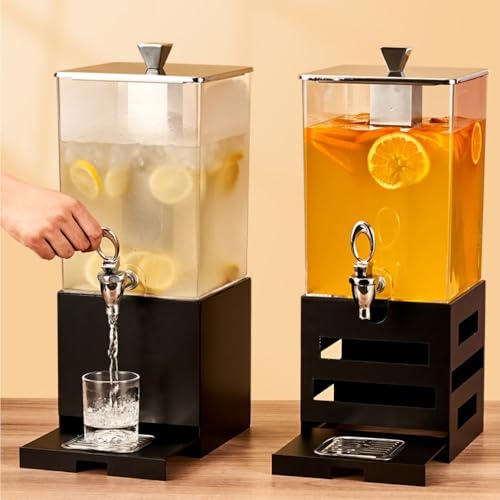 Distributeur de jus 10L avec support et compartiment à glace noir - 6