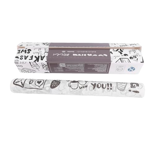 YUYTE Carta Pergamena 8 M X 30 Cm Carta da Forno Antiaderente Oleata con Rivestimento Resistente All'olio per il Confezionamento di Alimenti per Friggitrice da Forno (WHITE)