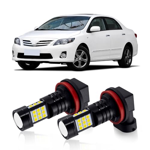 MEALAM H11 LED Fog Lights H8 H11LL H8LL Bulb 6000K Xenon White Compatible with 2009 2010 2011 2012