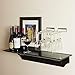 Wallniture Stemware Wine Glass Rack Holder Wall Mount or Under Cabinet Chrome Set of 2
