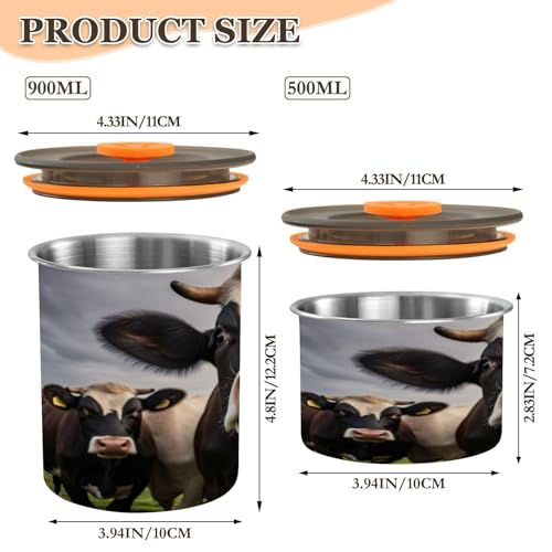 Envase hermético para café de acero inoxidable 500ml miniatura 2