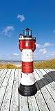 Universum Solar Leuchtturm Roter Sand XXL mit LED und viel Liebe zum Detail 50 cm