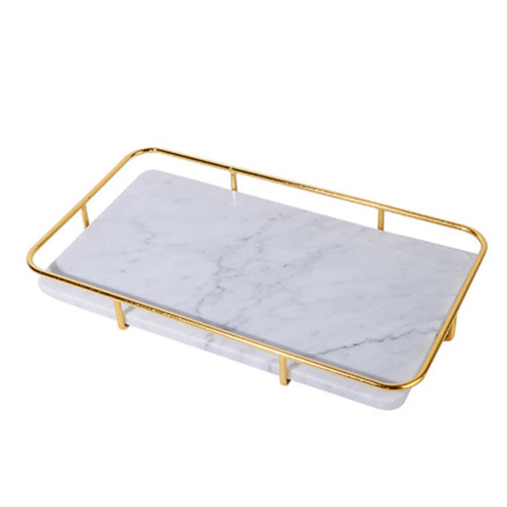 Plateau de marbre rectangulaire anti-désordre pour produit de soin de la peau