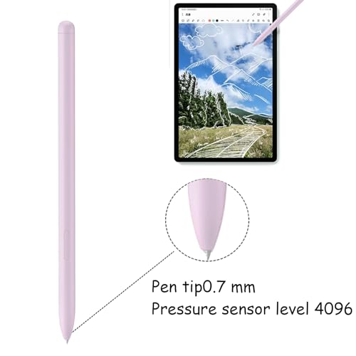 Image of 2 Pack Galaxy Tab S9 FE S Pen for Samsung Galaxy Tab S9 FE / S9 FE+ Stylus Pen,Replacement for Samsung Galaxy Tab S9 FE Pen(Purple)