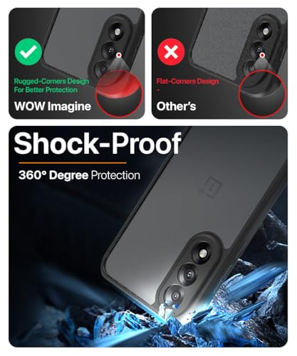 Image of WOW IMAGINE Translucent Hybrid Back Case Cover for 1+ OnePlus Nord 5 Smoked Matte Back | Shock Proof 360 Degree Protection | Protective Hard Case - Matte Black