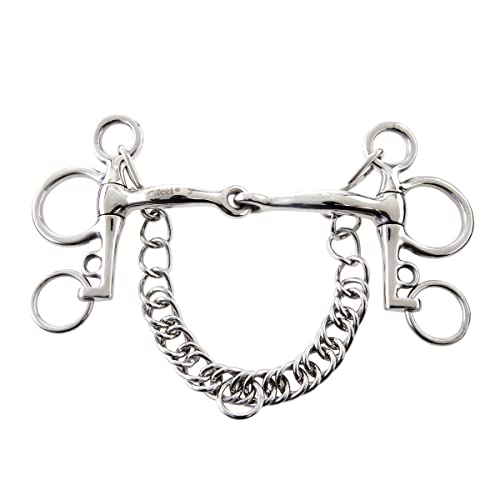 JP Korsteel Stainless Steel Tom Thumb Pelham Bit, 5