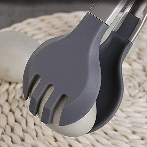 Cooking Tongs Tongs,BBQ Grilling Tong Salad Bread Food Clips Clamp Non-Stick Barbecue Grilling Spatula Cooking Noodle Tongs (C)