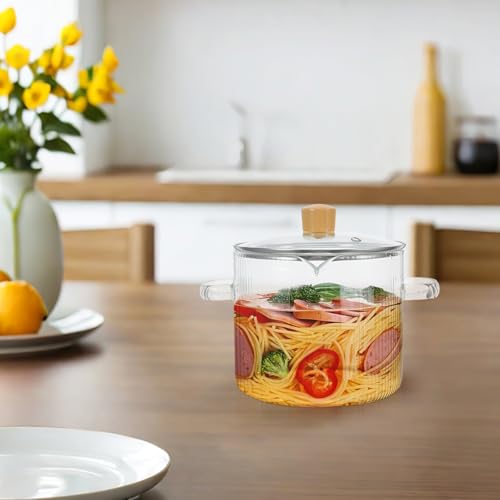 Casserole en verre de 2,3l anti-adhérence pour soupes saines - 8