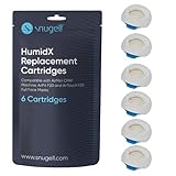 Snugell AirMini HumidX – 6-Pack Replacement Cartridges – Designed for ResMed AirMini CPAP Machines – Compatible with AirFit & AirTouch F20 Full-Face Masks – Enhances Humidity for Improved Comfort