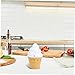 BEBEMOKO 1pc Kitchen Countdown Timer Creative Mechanical Reminder for Cooking Ice Cream and More White to Hour No Batteries Needed for Young Chefs and All Cooking Needs