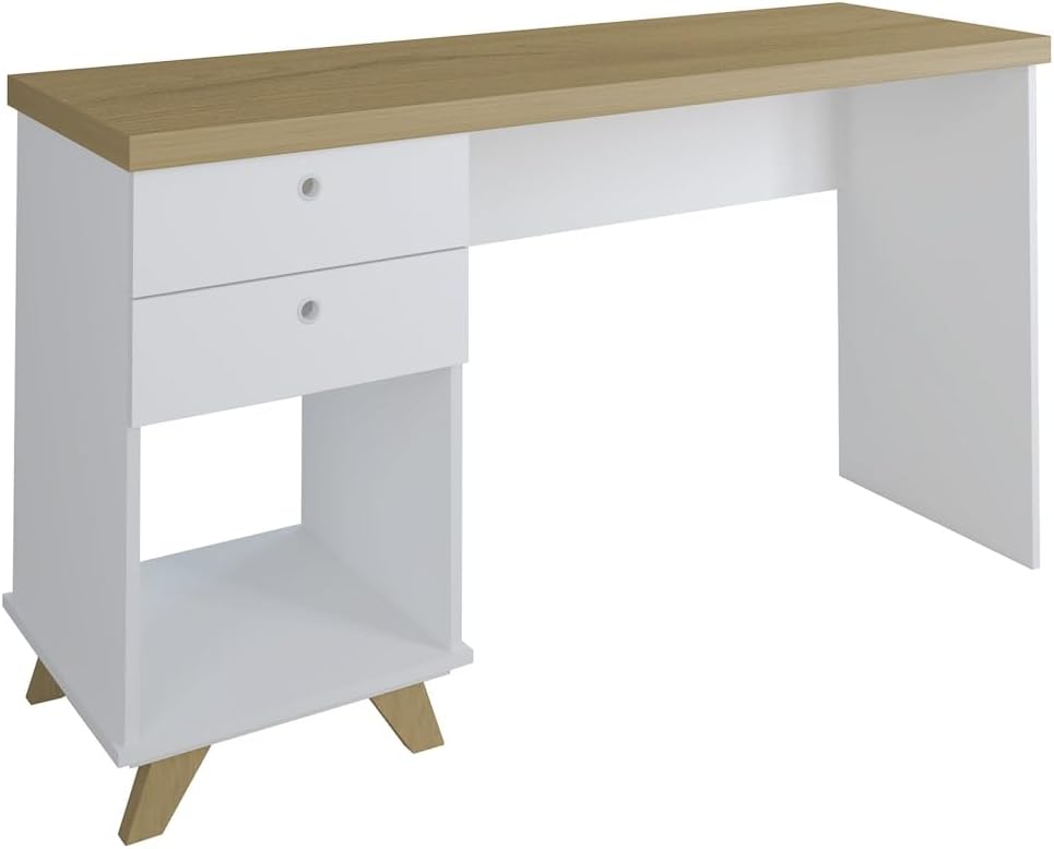 Artany Sky Desk, Olmo with White - W 135 x D 44.6 X H 75 cm 5934