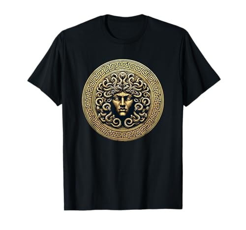 Medusa Mythos Gorgone Schlangen Haar Griechische Mythologie T-Shirt