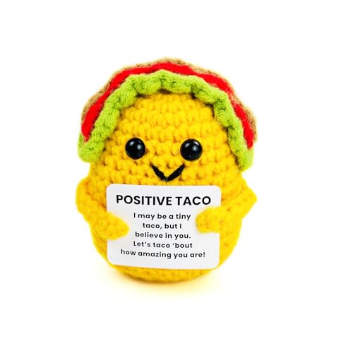lulucross I May Be Taco Cute Crochet Toy Funny Lovely Encouragement Novelty Doll Gift Boy Girl (I May Be Taco)