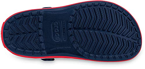 Image of Crocs Unisex's All-Terrain Atlas, Slip on Sneakers with Buckle Strap Clog, Blue Marine, 3 UK Men / 4 UK Women