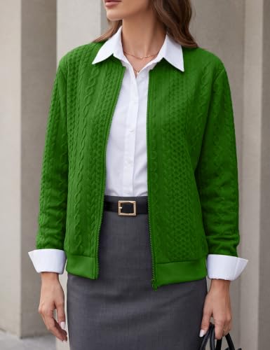 Image of Zip Up Sweatshirts for Women Casual Outfits Cardigan Outerwear Trendy Winter Jackets Coat
