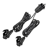 Fesasn Recliner Power Cord Replacement, 2 Pin Splitter Lead Y Cable for Lift Chair, Compatible with Okin Limoss Lazboy Pride Catnapper