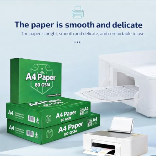 Image of A4 Paper 80 GSM, White, 500 Sheets, Pack of 2
