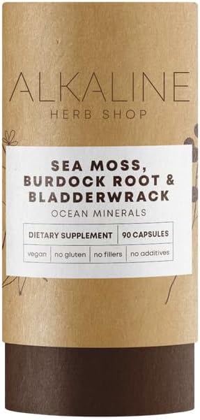 Sea Moss, Burdock Root, & Bladderwrack Supplement 90 Capsules