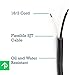 Power Tool Replacement Cord SJT, 18 GA AWG, 2 Wire, 6 1/2 ft, 2 Prong, with Stripped Ends and Rubber Strain Relief Boot
