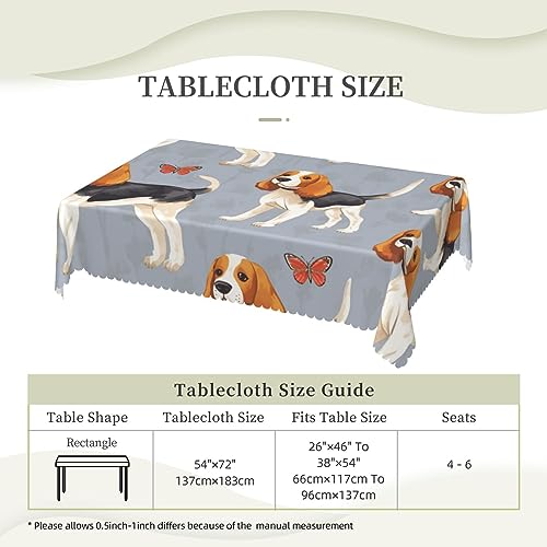 Nappe rectangulaire Beagle infroissable 137 x 183 cm - 7