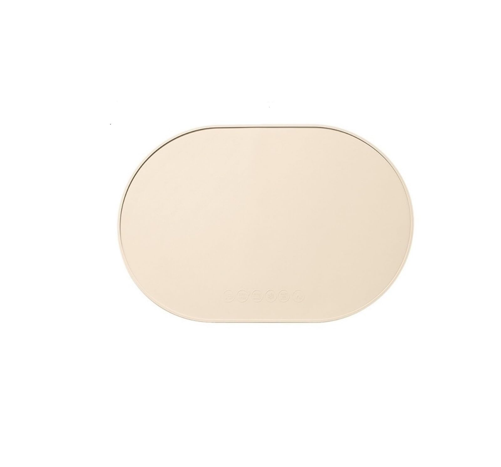 JZQKXMVNCLH Silicone placemats, reusable portable, waterproof, and easy-to-clean(Beige 1PC)