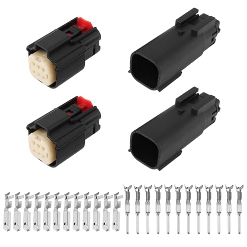 Connecteur 6 broches MX150 faisceau électrique pour voiture et moto lot de 2