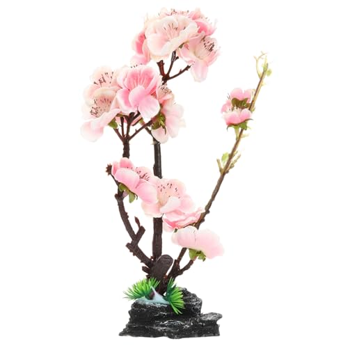 Plato decorativo para sushi flor artificial rosa miniatura 1