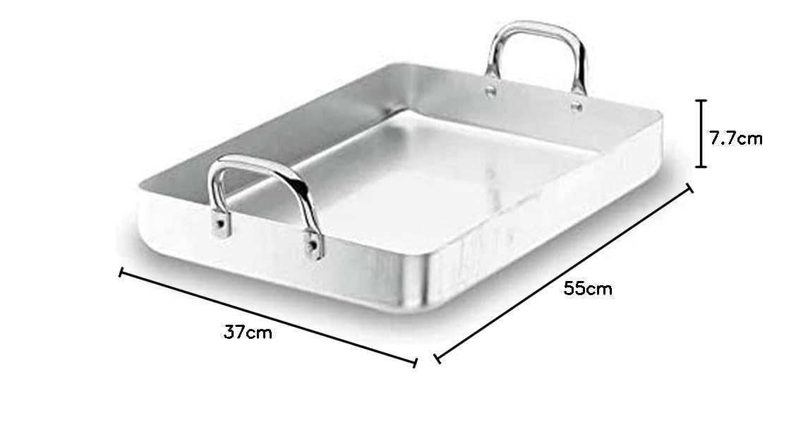 LACOR 20555F Bratpfanne mit Fixier Griffen 55 cm