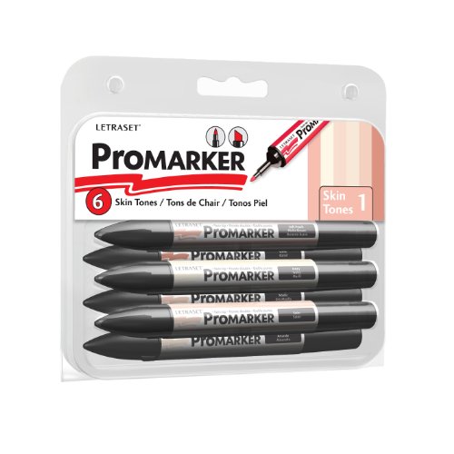LETRASET Skin Tones ProMarker 6, Set 1