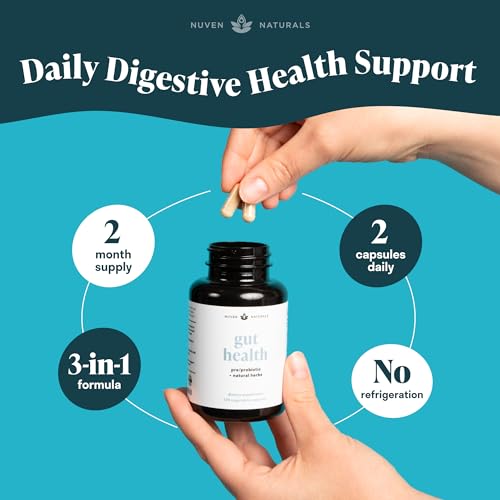 Nuven Naturals NUVEN-101 All-In-One Gut Health W/Probiotics thumb #5