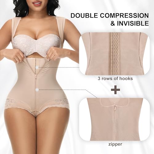 M MYODRESS Fajas Colombianas Moldeadoras Shapewear Tummy Control Full Body Shaper Post Surgery Compression Garment Shaping2