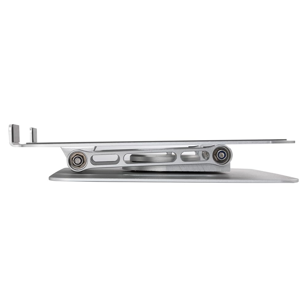 UPERFECT 7-22 Pollici Supporto Portatile Regolabile con Base Girevole 360° Rialzo Ergonomico per Scrivania Alluminio Resistente per Monitor Laptop Tablet