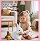 ANSTEN Interaktiver Bunny Pal - Mein Realistisches Kaninchen Spielzeug, 2025 Neu Hüpfendes Kaninchen Spielzeug mit Geräuschen, Ostern Plüschhase,Ostergeschenke Kinder, Jungen, Mädchen