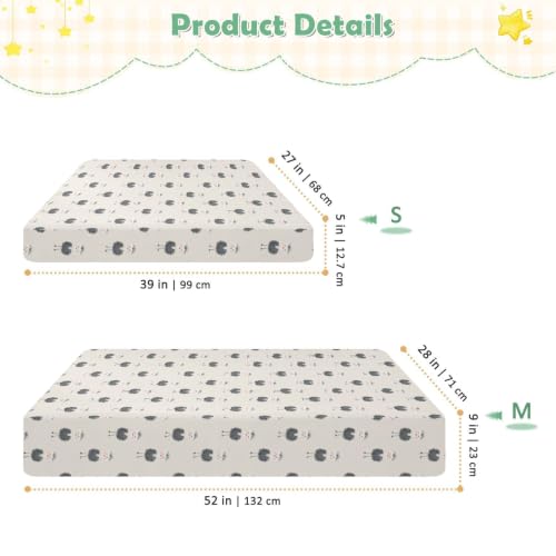 Drap de lit bébé imperméable contre les fuites en mousseline - 4