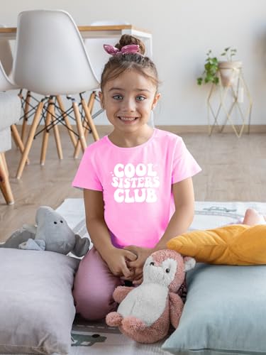 Cool Sisters Club - Toddler Clothes - Funny Kid Apparel Cute Siblings Tshirt Sisterhood Outfit Tee3