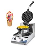 CPVKRY Commercial Bubble Waffle Maker, Hong Kong Egg Waffle Maker Professional Intelligent, Digital, Non Stick, Stainless, For Hotel Restaurant...
