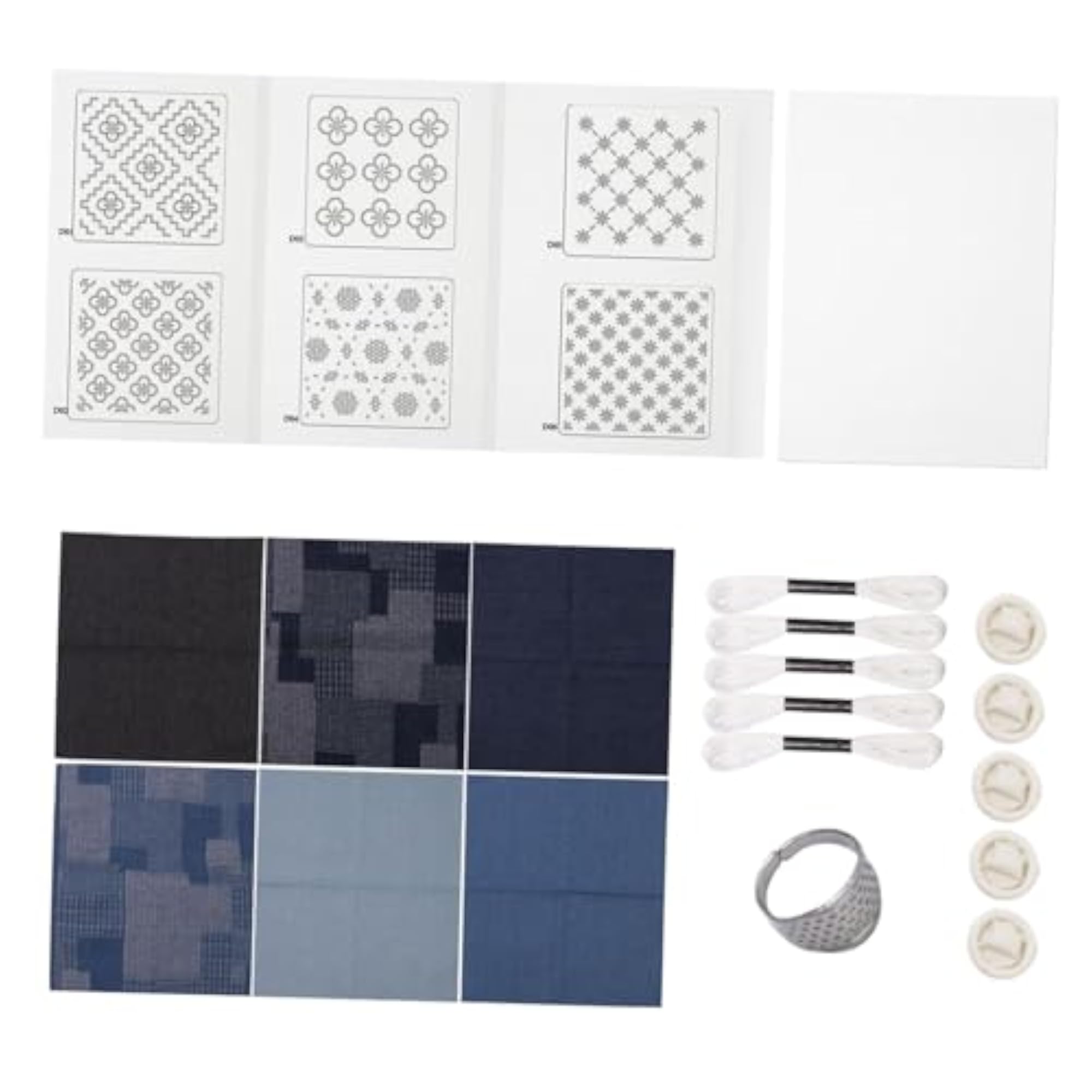 Japanese Embroidery Kit DIY Threads Materials for Patchwork
