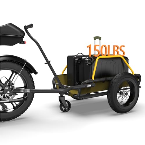 MOVCAN 2-in-1 Bike Cargo Trailer & Wagon, 16" Fat Tire